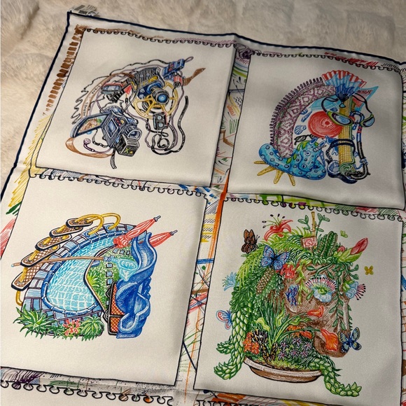 Hermès Chevaloscope Silk Scarf 90 - Picture 4 of 11